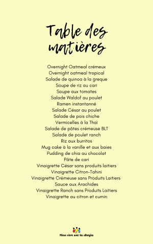 Un Lunch dans un Pot! – Recettes Sans Allergènes – Image 2