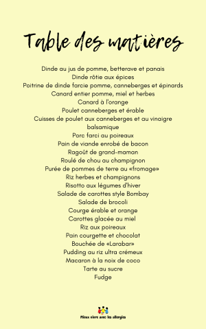 Festin des fêtes - Des recettes festives, sans allergènes ! – Image 2